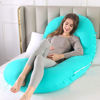 Picture of yoyomax Pregnancy Pillows, C Shaped Full Body Maternity Pillow Memory Foam Pregnancy Pillow with Removable Jersey Cover, 52 Inch Pregnancy Pillows for Sleeping-Lakeblue