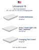 Picture of TotAha Premium Soft Dinosaur Changing Pad Cover, Stretchy Jersey Knit Changing Table Cover, Ultra Breathable Diaper Changing Pad Cover for Baby Girls Boys, 2 Pack