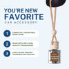 Picture of CE CRAFT Teakwood + Mahogany Air Freshener Bottle - Reusable Car Air Deodorizer Diffuser for Essential Oils & Scents, Lasts 30-90+ Days