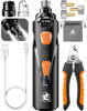 Picture of LOPSIC Dog Nail Grinder with 2 LED Lights Powerful 2 Speeds Dog Nail Trimmers with 3 Grinding Wheels Super Quiet Rechargeable Pet Dog Nail Clippers Kit for Large Medium Dogs Cat Small Animal Nail Care