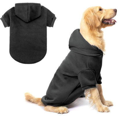 Picture of BINGPET Dog Hoodies - Fleece Lined Fall Dog Puppy Sweatshirt Soft Warm Sweater Winter Hooded Clothes for Small Medium Large Dogs & Cats