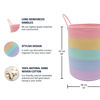 Picture of OrganiHaus Cotton Rope Basket for Pastel Rainbow Classroom Decor 15x18, Toy Basket, Baby Toy Storage, Throw Blanket Basket, Tall Blanket Basket for Living Room, Brightroom Storage Bins