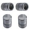 Picture of Tire Valve Stem Caps - 4 Pack Anti-Corrosion Premium Anodized Alloy Tyre Air Valve Caps American Flag for Car SUV Bike Grey