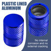 Picture of Tire Valve Stem Caps - 4 Pack Anti-Corrosion Premium Anodized Alloy Tyre Air Valve Caps Cat Dog Paw for Car SUV Bike Blue