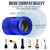 Picture of Tire Valve Stem Caps - 4 Pack Anti-Corrosion Premium Anodized Alloy Tyre Air Valve Caps Universal for Car SUV Bike Blue