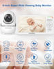 Picture of HelloBaby Baby Monitor with 6" World First IPS Screen 30-Hrs Battery, Remote Pan/Tilt/Zoom Camera, No WiFi Video Baby Monitor Camera and Audio, ECO, VOX, 2-Way Talk, Night Vision, 1000ft, Portable