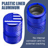 Picture of Tire Valve Stem Caps - 4 Pack Anti-Corrosion Premium Anodized Alloy Tyre Air Valve Caps American Flag for Car SUV Bike Blue