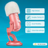 Picture of ZealSound Blue Yeti Pop Filter for Blue Yeti Microphone,Mic Foam Cover with Furry Windscreen Muff windshield for ZealSound K66/Yeti/Yeti X/Nano/Yeti Pro/AM8/SoloCast and More USB Mics (White)