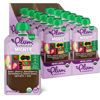 Picture of Plum Organics Mighty 4 Organic Toddler Food - Pear, Cherry, Blackberry, Strawberry, Black Bean, Spinach, and Oat - 4 oz Pouch (Pack of 12) - Organic Fruit and Vegetable Toddler Food Pouch