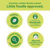 Picture of Plum Organics Mighty 4 Organic Toddler Food - Pear, Cherry, Blackberry, Strawberry, Black Bean, Spinach, and Oat - 4 oz Pouch (Pack of 12) - Organic Fruit and Vegetable Toddler Food Pouch