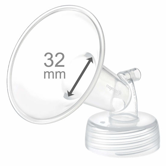 Picture of Maymom Wide Neck Pump Part for Spectra S1 Spectra S2 Spectra 9 Plus Breastpump; Incl Wide Mouth Flange (One flange-32mm Flange);Not Original Spectra Flange; Not Original Spectra Baby USA Parts