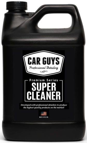 Picture of CAR GUYS Super Cleaner 1 Gallon Refill | Effective Car Interior Cleaner | Leather Car Seat Cleaner | Stain Remover for Carpet, Upholstery, Fabric, and Much More! | 1 Gallon (Sprayer Not Included)