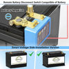 Picture of Remote Battery Disconnect Switch 12v, 240A, Upgrade Smart Voltage Kill Switch, Car Kill Switch Anti-Theft, Prevent Battery Drain, Remote Battery Kill Switch for Car, Truck, RV (Side Installation)