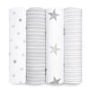 Picture of aden + anais Essentials Muslin Swaddle Blankets for Baby Girls and Boys, Newborn Receiving Blanket for Swaddling, 100% Cotton Baby Swaddle Wrap, 4 Pack, Dusty