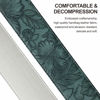 Picture of Nefelibata Guitar Strap with Pick Pocket,2.3 inch Porter Style Vegan Leather Carving Guitar Straps,60s Vintage Style Include Guitar Pick,Strap Button and Strap Lock (Green)