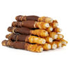 Picture of MON2SUN Dog Treats, Triple Flavor 5 Inch Chicken Liver Duck and Chicken Wrapped Rawhide Snacks for Small and Medium Dogs, 10.58 Oz (15 Count-Pack of 1)