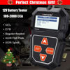 Picture of KONNWEI KW208 12V Car Battery Tester, 100-2000 CCA Load Tester Automotive Alternator Tester Digital Auto Battery Analyzer Charging Cranking System Tester for Truck Marine Motorcycle SUV Boat