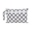 Picture of Bumkins Waterproof Wet Dry Clutch Bag for Baby, Travel, Swim Suit, Cloth Diapers, Pump Parts, Pool, Gym Clothes, Toiletry, Strap to Stroller, Daycare, Zip Reusable Bag, Packing Pouch, Charcoal Check