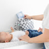 Picture of Bumkins Waterproof Wet Dry Clutch Bag for Baby, Travel, Swim Suit, Cloth Diapers, Pump Parts, Pool, Gym Clothes, Toiletry, Strap to Stroller, Daycare, Zip Reusable Bag, Packing Pouch, Charcoal Check