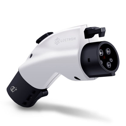 Picture of [Only for J1772 EVs ] Lectron - Tesla to J1772 Charging Adapter, Max 48A & 250V - Compatible with Tesla High Powered Connectors, Destination Chargers, and Mobile Connectors (White)