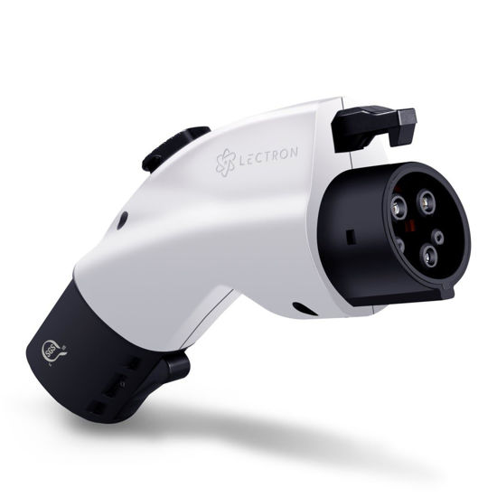 Picture of [Only for J1772 EVs ] Lectron - Tesla to J1772 Charging Adapter, Max 48A & 250V - Compatible with Tesla High Powered Connectors, Destination Chargers, and Mobile Connectors (White)