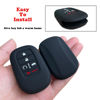 Picture of TANDRIVE Key Fob Cover for (5 Buttons) Honda 2022 2023 2024 2025 Civic Accord HR-V Pilot CR-V, Silicone, 2-Pack, Black