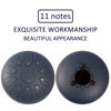 Picture of LOMUTY Steel Tongue Drum - 11 Notes 12 inches - Percussion Instrument -Handpan Drum with Bag, Music Book, Mallets, Finger Picks Dark Blue
