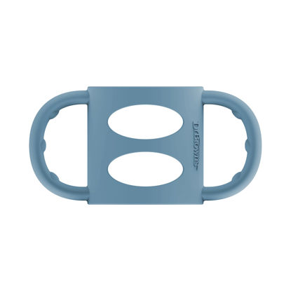 Picture of Dr. Brown's Milestones 100% Silicone Baby Bottle Handles, Narrow, Removable Easy-Grip Transitional Sippy Cup Handles, Light Blue, 4m+, 1 Pack