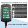 Picture of 6V 12V Battery Charger 1.5A Automatic Battery maintainer trickle Battery Charger Smart Float Charger for auto car Motorcycle Lawn Mower Boat Motorcycle Snowmobile