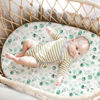 Picture of Gllquen Baby Bassinet Sheets 4 Pack, Breathable Cozy Fitted Mattress Sheet, Elastic Travel Crib Fashionable Floral Pattern, Standard Cradle Safe Sheets for Baby Boy Girls 32"X16"(Greenery)