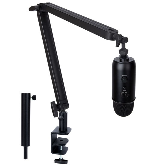 Picture of Blue Yeti Boom Arm with Extension Tube - Mic Boom Arm Compatible with Blue Yeti, Adjustable Boom Height Microphone Stand Mic Arm for HyperX QuadCast, Shure MV7, Rode, and Most Gaming Mic By SUNMON