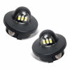 Picture of RUXIFEY LED License Plate Lights Tag Light Lamp Assembly Compatible with Ford F150 F250 F350 Super Duty Ranger Explorer Bronco Excursion Expedition, 6500K Black, Pack of 2