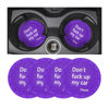 Picture of 8sanlione Car Cup Coaster, 4Pcs 2.75 Inch Auto Cup Holder Insert Coasters, Anti-Slip Waterproof Embedded Drink Mat, Automotive Interior Accessories for Men and Women (D Deep Purple/4PCS)