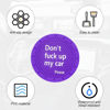 Picture of 8sanlione Car Cup Coaster, 4Pcs 2.75 Inch Auto Cup Holder Insert Coasters, Anti-Slip Waterproof Embedded Drink Mat, Automotive Interior Accessories for Men and Women (D Deep Purple/4PCS)