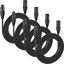 Picture of MFL. 6.6 ft Flexible DMX Cable 3 Pin Signal XLR Male to Female Cable Wire for Stage Lighting DJ Lights, 110 Ohms Impedance, Black, 4 Pack