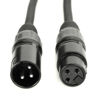 Picture of MFL. 6.6 ft Flexible DMX Cable 3 Pin Signal XLR Male to Female Cable Wire for Stage Lighting DJ Lights, 110 Ohms Impedance, Black, 4 Pack