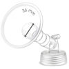 Picture of 1X 36 mm Maymom Two-Piece Wide Neck Pump Parts for Spectra S1/S2 Pumps; Incl Wide Mouth Flanges; Not Original Spectra Flange