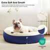 Picture of Love's cabin Round Donut Cat and Dog Cushion Bed, 25in Pet Bed for Small or Medium Dogs, Anti-Slip & Water-Resistant Bottom, Soft Durable Fabric Pet Beds, Washable Calming Cat & Dog Bed Navy