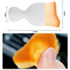 Picture of Blilo Car Interior Detailing Brush, Auto Soft Hair Cleaning Brushes, Curved Dirt Dust Collectors, Removal Tool for Dashboard Air Conditioner Vents Leather, Scratch Free (White/1PCS)