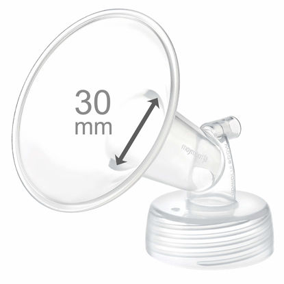 Picture of Maymom Wide Neck Pump Part for Spectra S1 Spectra S2 Spectra 9 Plus Breastpump; Incl Wide Mouth Flange (One flange-30mm Flange);Not Original Spectra Flange; Not Original Spectra Baby USA Parts