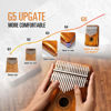 Picture of MIFOGE Kalimba Thumb Piano 17 Keys with Koa Acacia Wood,Mbira,Finger Piano Builts-in Waterproof Protective Box, Easy to Learn Portable Musical Instrument,Gift for Kids Adult Beginners (Koa)