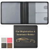 Picture of Cacturism Car Registration and Insurance Holder, Vehicle Glove Box Car Organizer Men Women Wallet Accessories Case for Cards, Essential Document, Driver License, Black
