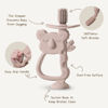 Picture of Moonkie Teething Toy, Safe & Easy to Hold BPA Free Silicone Teethers, 360° Baby Toothbrush with Suction Base, Teether Toys Best for Babies 6-12 Months (Koala Blush)