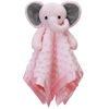 Picture of Pro Goleem Elephant Security Blanket with Stuffed Animal Snuggle Toy Lovey Soft Lovie Baby Registry Search Baby Girl Gifts for Infant and Toddler Pink 16 Inch