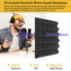 Picture of BlingCnsy 12 Pack 2" x12"x12" Soundproof Wall Panels Self-Adhesive - High Density Pyramid Sound Proof Foam Panels for Walls - Flame Retardant Acoutic Panels - 6Pcs Black & 6Pcs Grey Acoustic Foam