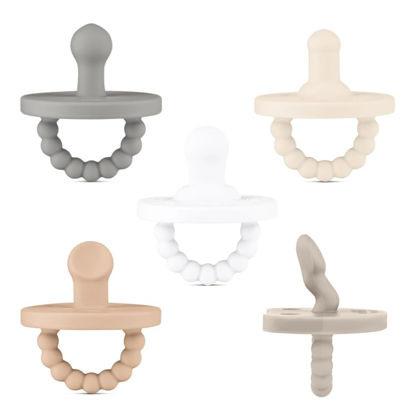 Picture of Ryan & Rose Cutie PAT Silicone Pacifier Teether (Starter Kit, Neutral)