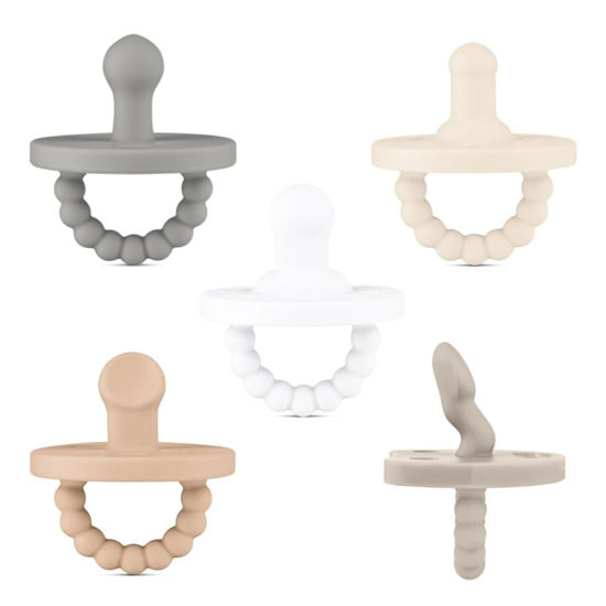 Picture of Ryan & Rose Cutie PAT Silicone Pacifier Teether (Starter Kit, Neutral)