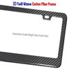 Picture of BGGTMO Carbon Fiber License Plate Frame - 100% Real Carbon Fiber Overlays Stainless Steel License Plate Frames | Stainless Steel Anti-Theft License Plate Screws | 1PC Black Gloss Plate Frame