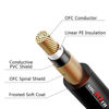 Picture of Augioth 12 Inch Guitar Patch Cable 30 CM Performance Guitar Effect Pedal Cables Straight to Angled