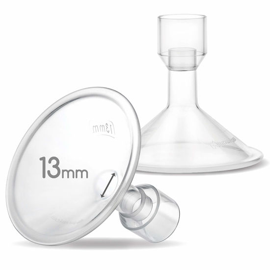 Picture of Maymom MyFit 13mm Shields Compatible with Medela Breast Pump- PersonalFit, Freestyle, Harmony, Maxi Connector; Connect to Maymom Widemouth/Narrow Connector, PersonalFit/Freestyle Flex Connector; 2pcs